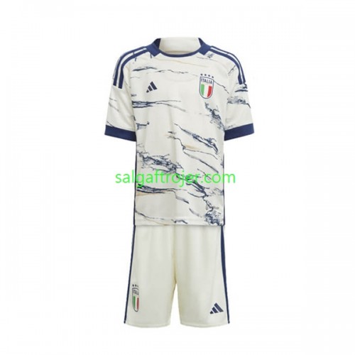 Italien Fodboldtrøjer Børn Udebanesæt 2023 Kort ærmer Italien Fodboldtrøjer Børn Udebanesæt 2023 Kort ærmer